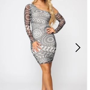 Black/Ivory Mini Dress